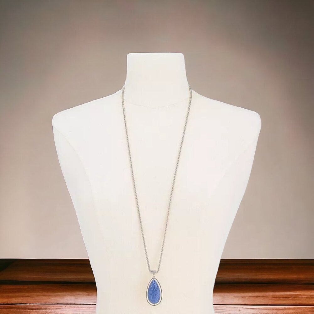 ALFANI Long Stone Pendant Necklace - Picture 2 of 4